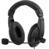 Stereo Headset Deltaco Slutet Over-Ear, 2x3,5mm, 2 m kabel, svart