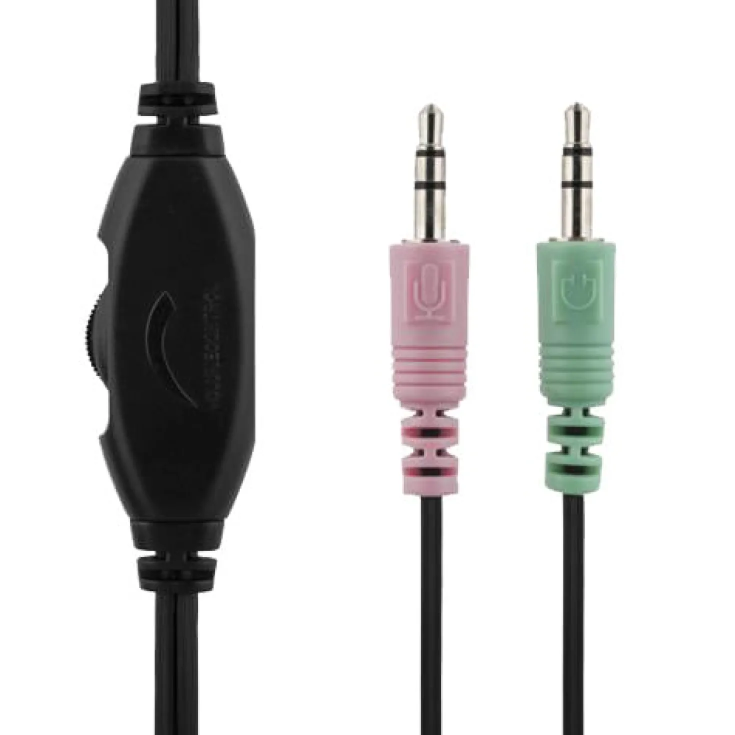 Stereo Headset Deltaco Slutet Over-Ear, 2x3,5mm, 2 m kabel, svart