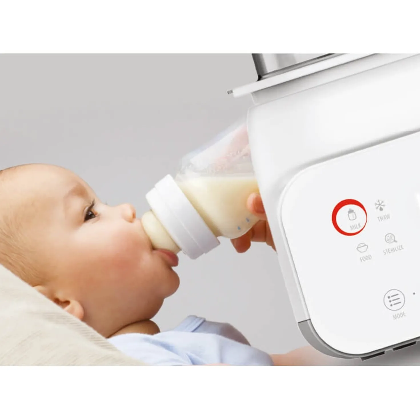 Sterilisator och flaskvärmare NENO Vita, 2 flaskor, 500W, nattljus