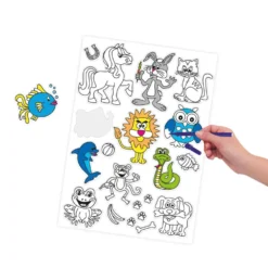 Stickers att färglägga Playbox, 10 ark