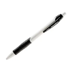 Stiftpenna BNT 0,5mm, vit, gummigrepp, radertopp