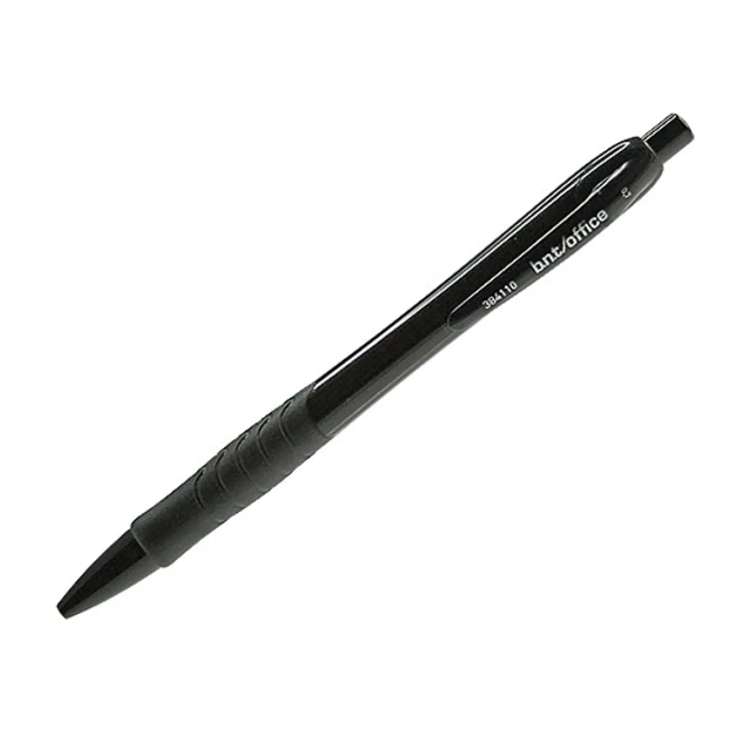 Stiftpenna BNT Office 0,7 mm, svart, gummerat grepp