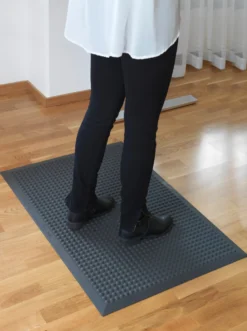 Ståmatta Yoga Pur Ergonomisk, kupad yta, 66x96 cm, antracitgrå