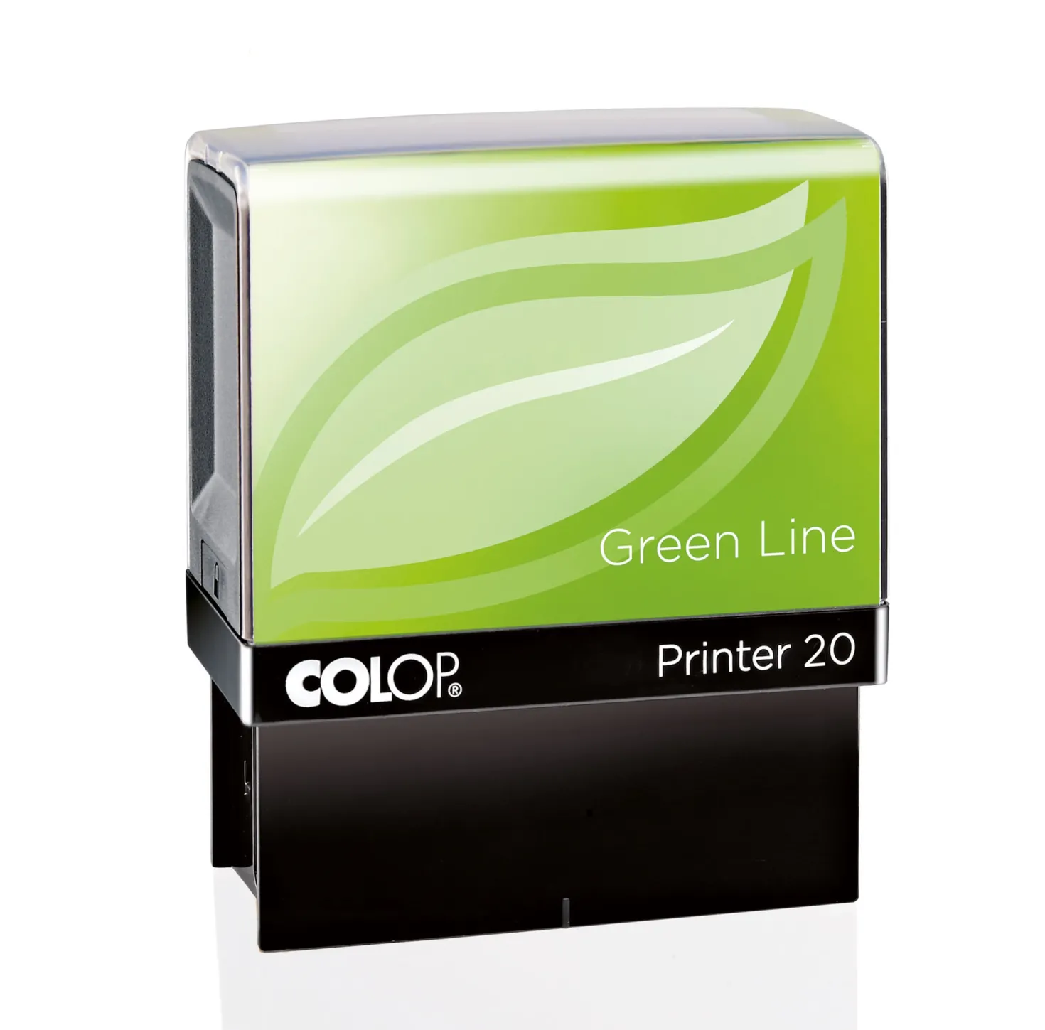 Stämpel Colop Green Line 20 Självfärgande, 38x14mm, svart