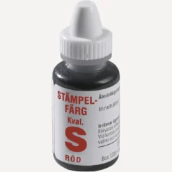 Stämpelfärg Unistamp Kvalitet S, röd, 10 ml
