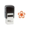 Stämpel Unistamp Blomma Självfärgande, röd, 12 mm