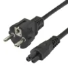 Strömkabel Deltaco CEE 7/7-C5, svart, 3m