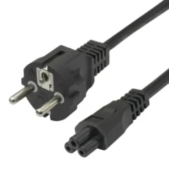 Strömkabel Deltaco CEE 7/7-C5, svart, 3m