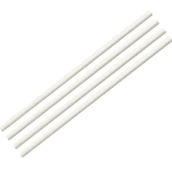 Sugrör Papstar Pure papp, plastfria, vita, 6 mm, 100 st