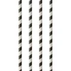 Sugrör Papstar Pure Randig, papper, vit/svart, 20 cm, 100 st