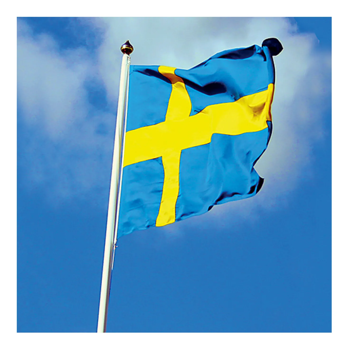 Svensk Flagga Flaggfabriken National, 300 cm, för 12 m stång