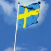 Svensk Flagga Polyester 240 cm, för flaggstång 9–10 m
