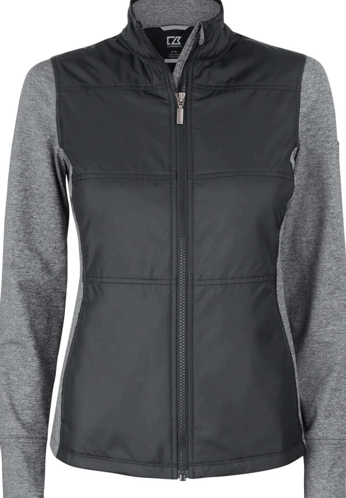 Sweatjacka Cutter & Buck Stealth dam, svart, dragkedja