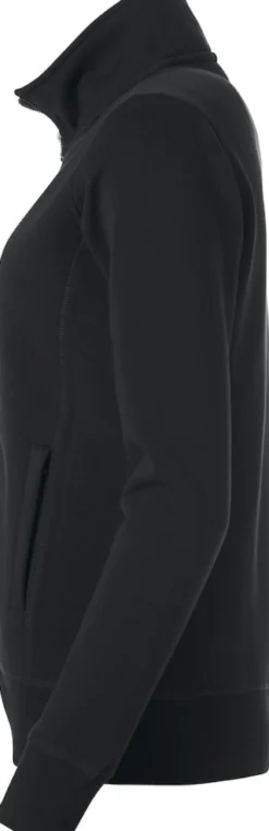 Sweatshirt Clique Cardigan Classic Dam, dragkedja, mobilficka, svart