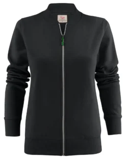 Sweatshirtjacka Texet Javelin Zip Dam, svart, borstad insida