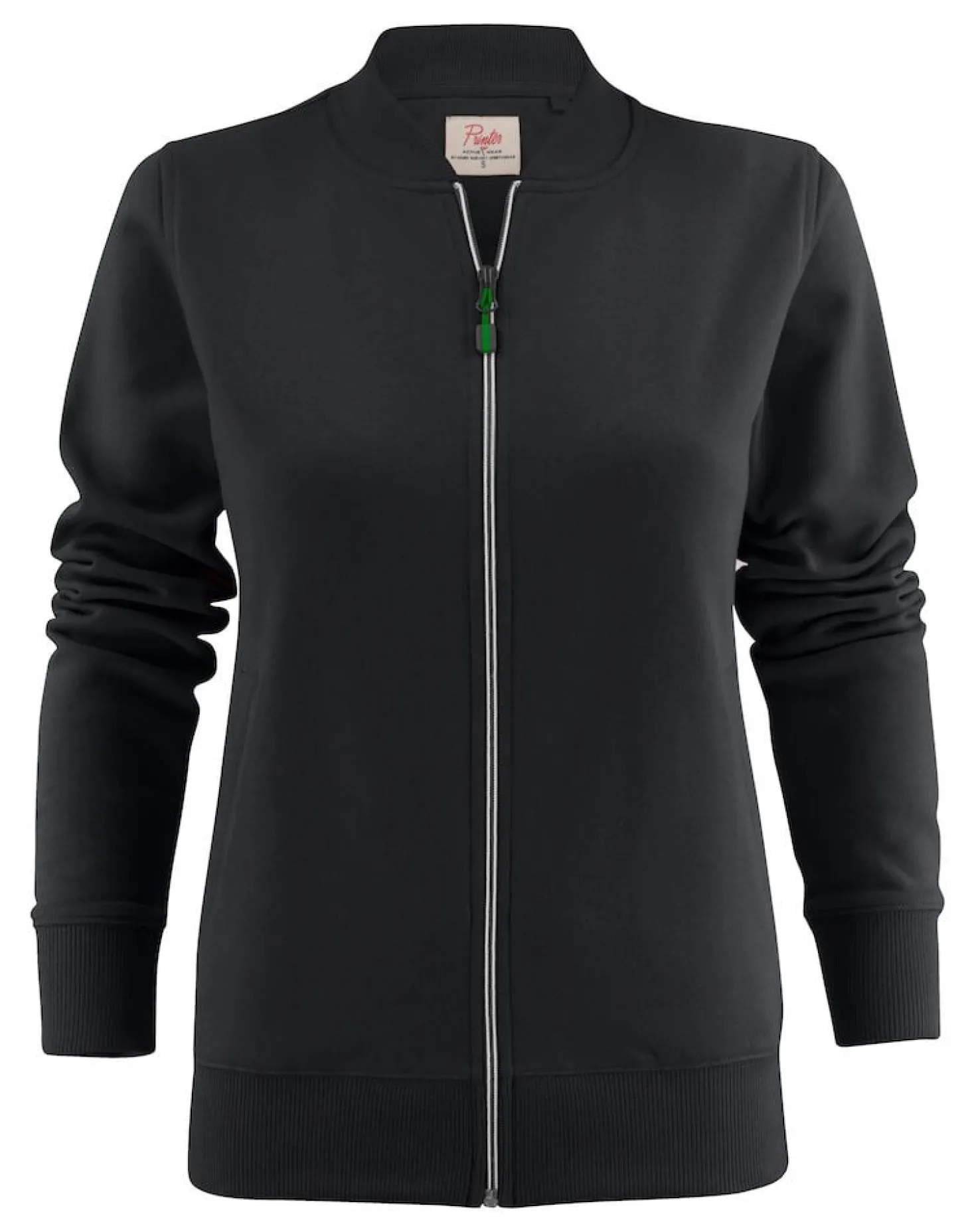 Sweatshirtjacka Texet Javelin Zip Dam, svart, borstad insida