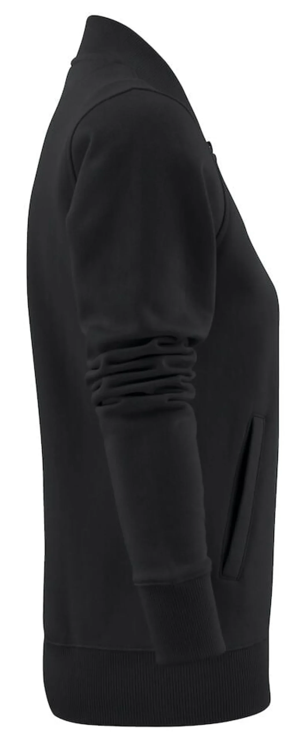 Sweatshirtjacka Texet Javelin Zip Dam, svart, borstad insida