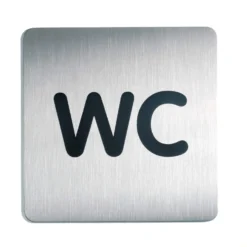 Symbolskylt Durable WC, fyrkantig