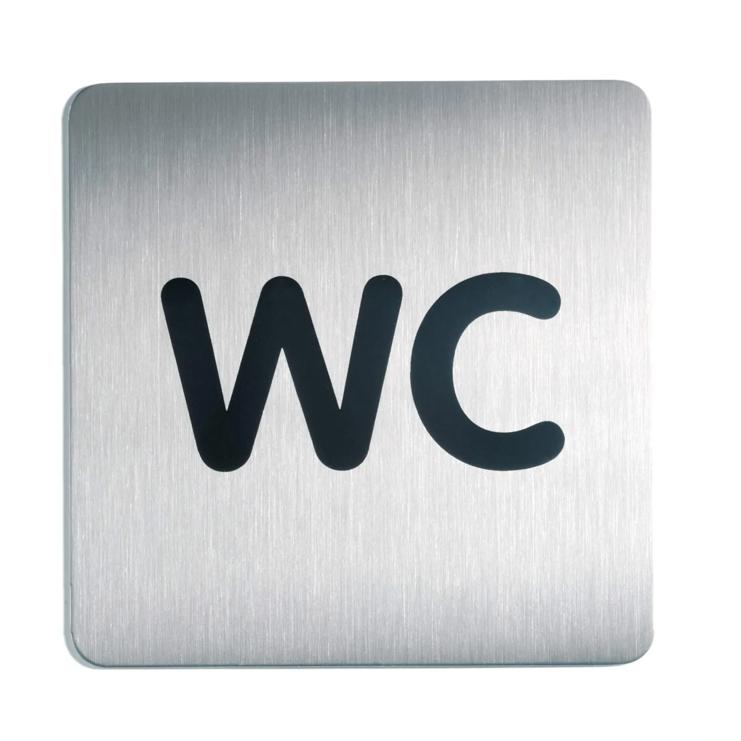 Symbolskylt Durable WC, fyrkantig