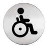 Symbolskylt Durable WC Handikapp, rund