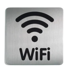 Symbolskylt Durable WiFi, fyrkantig