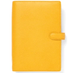 Systemkalender Filofax Finsbury Personal, gul, läder