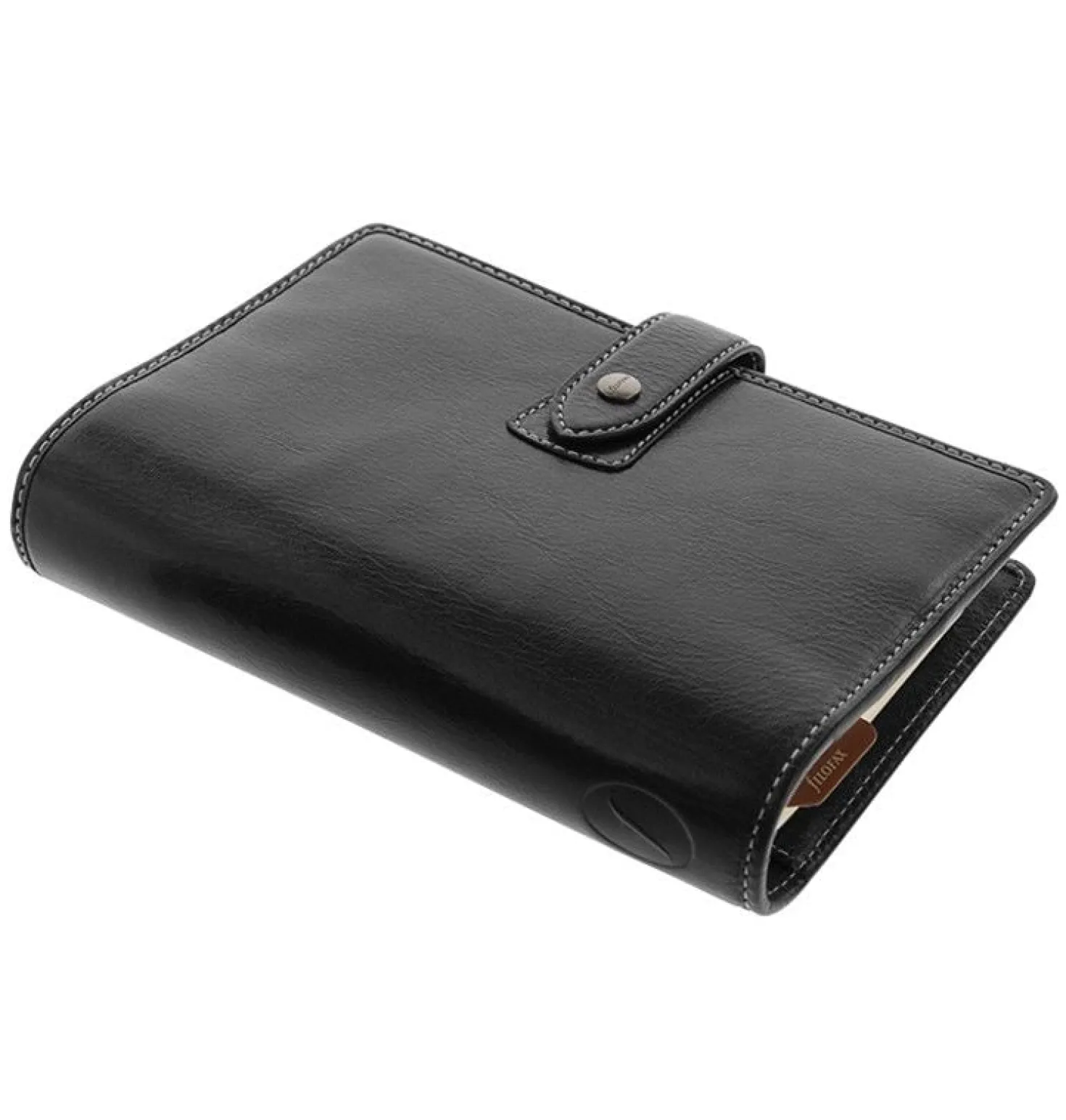 Systemkalender Filofax Malden Personal, svart, premiumläder
