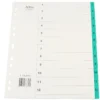 Systemregister Timing Plus A4+ 1-12, plastförstärkta flikar, multihål