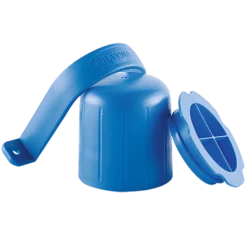 Tabletthållare SprayWash Blå 1023, med lock och väggfäste