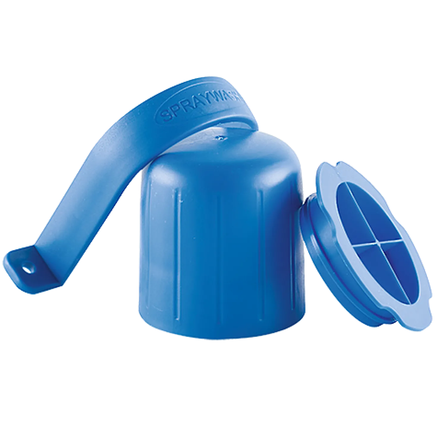 Tabletthållare SprayWash Blå 1023, med lock och väggfäste