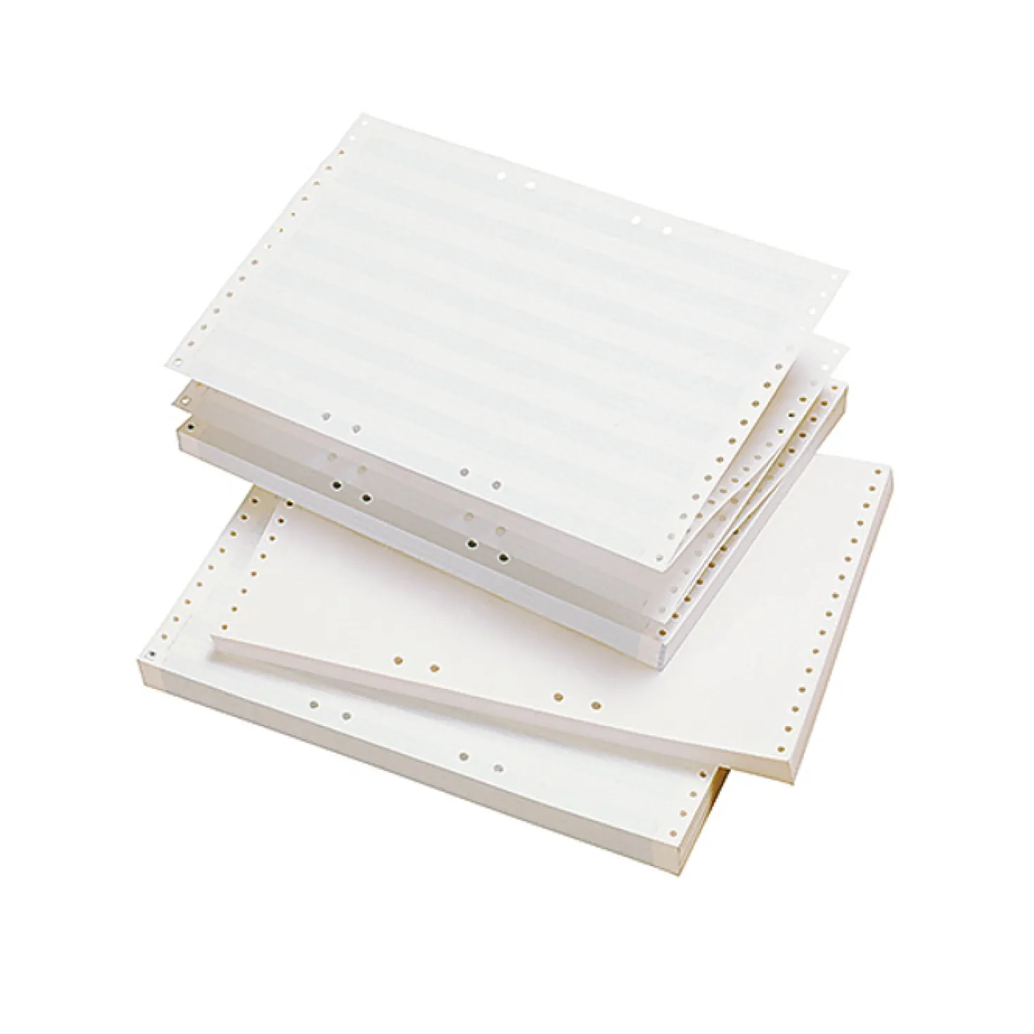 Tabpapper Blårandigt 310mm x 8 tum, 70g, hålat, 2500 ark