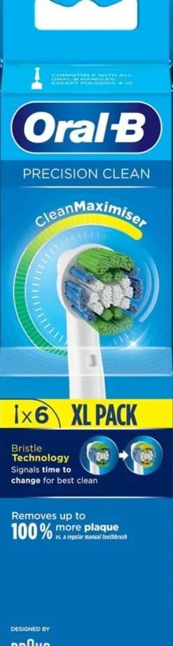 Tandborsthuvud Oral-B Precision Clean CleanMaximiser, 6 st