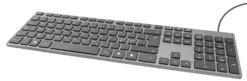 Tangentbord Deltaco TB-801 Lågprofil, trådbundet, PAN Nordisk, 105 tangenter