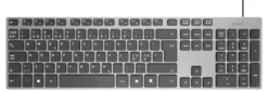 Tangentbord Deltaco TB-801 Lågprofil, trådbundet, PAN Nordisk, 105 tangenter