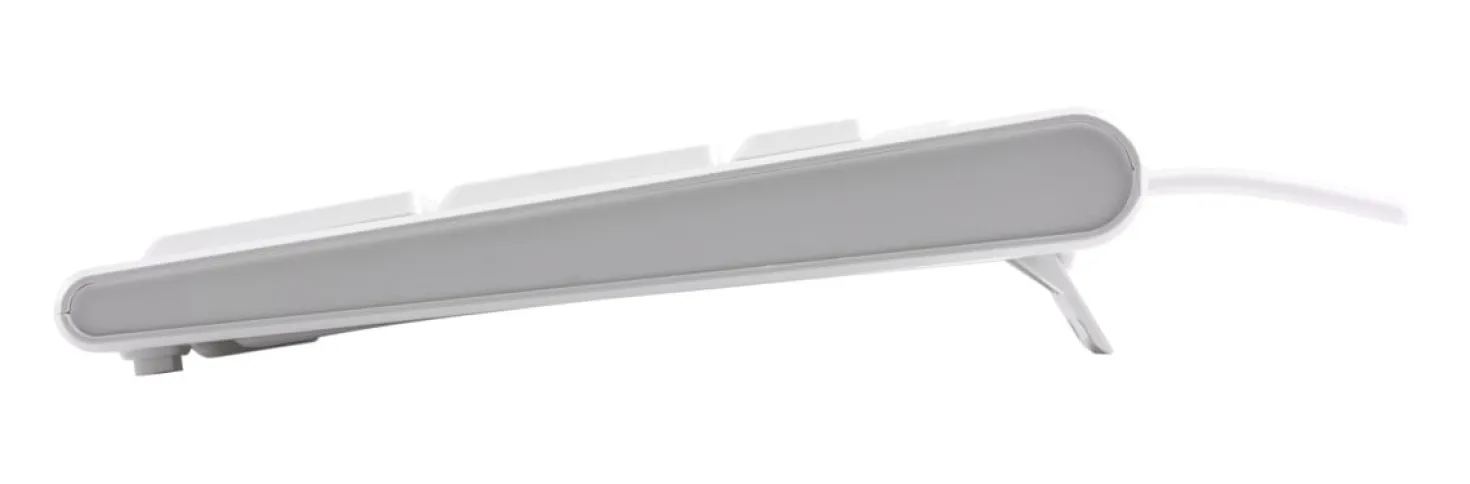 Tangentbord Deltaco TB-628 Nordisk, USB, vit, 13 medieknappar