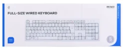 Tangentbord Deltaco TB-628 Nordisk, USB, vit, 13 medieknappar