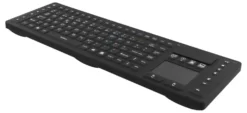 Tangentbord Deltaco TB-503 Silikon Trådlöst, IP65, pekplatta, svart