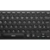 Tangentbord Deltaco TB-902 Trådlöst Lågprofil, Bluetooth, nordisk, svart