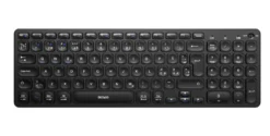Tangentbord Deltaco TB-902 Trådlöst Lågprofil, Bluetooth, nordisk, svart