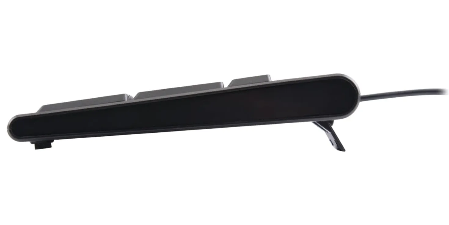 Tangentbord Deltaco USB Nordisk, 105 knappar, 13 medieknappar, svart