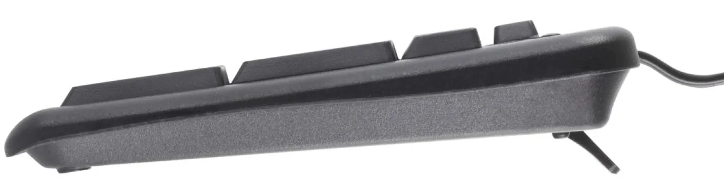 Tangentbord Deltaco USB Svenskt, dämpande tangenter, svart