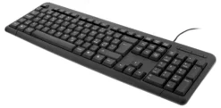 Tangentbord Deltaco USB Svenskt, dämpande tangenter, svart