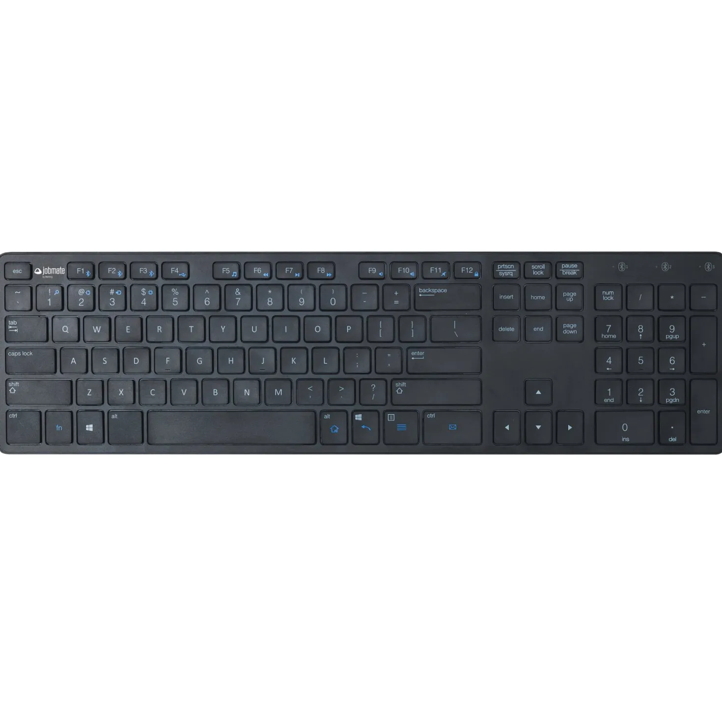 Tangentbord Jobmate Slim, nordisk layout, USB, svart