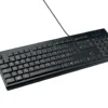 Tangentbord Kensington KB100 EQ, USB-A, spilltåligt, svart