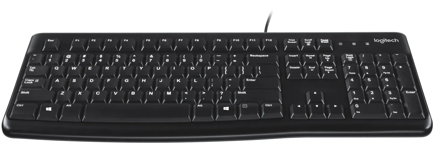 Tangentbord Logitech K120 Business, USB, nordisk, svart