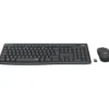 Tangentbord och mus Logitech MK295 Silent Wireless, trådlöst, svart