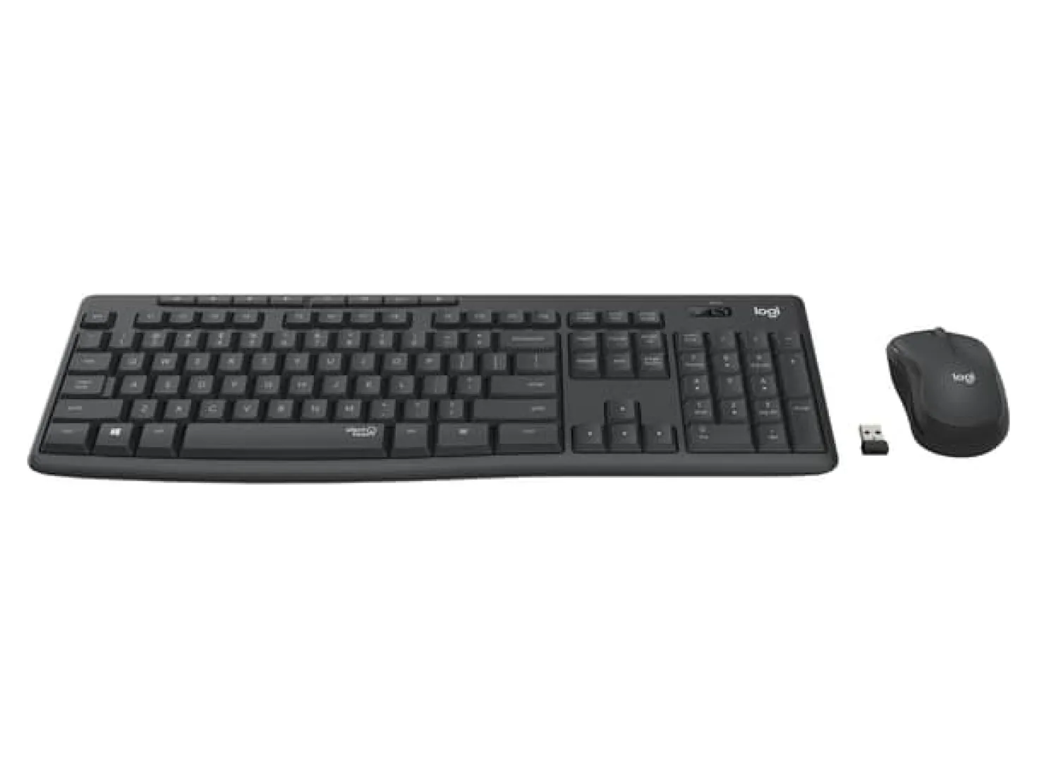 Tangentbord och mus Logitech MK295 Silent Wireless, trådlöst, svart
