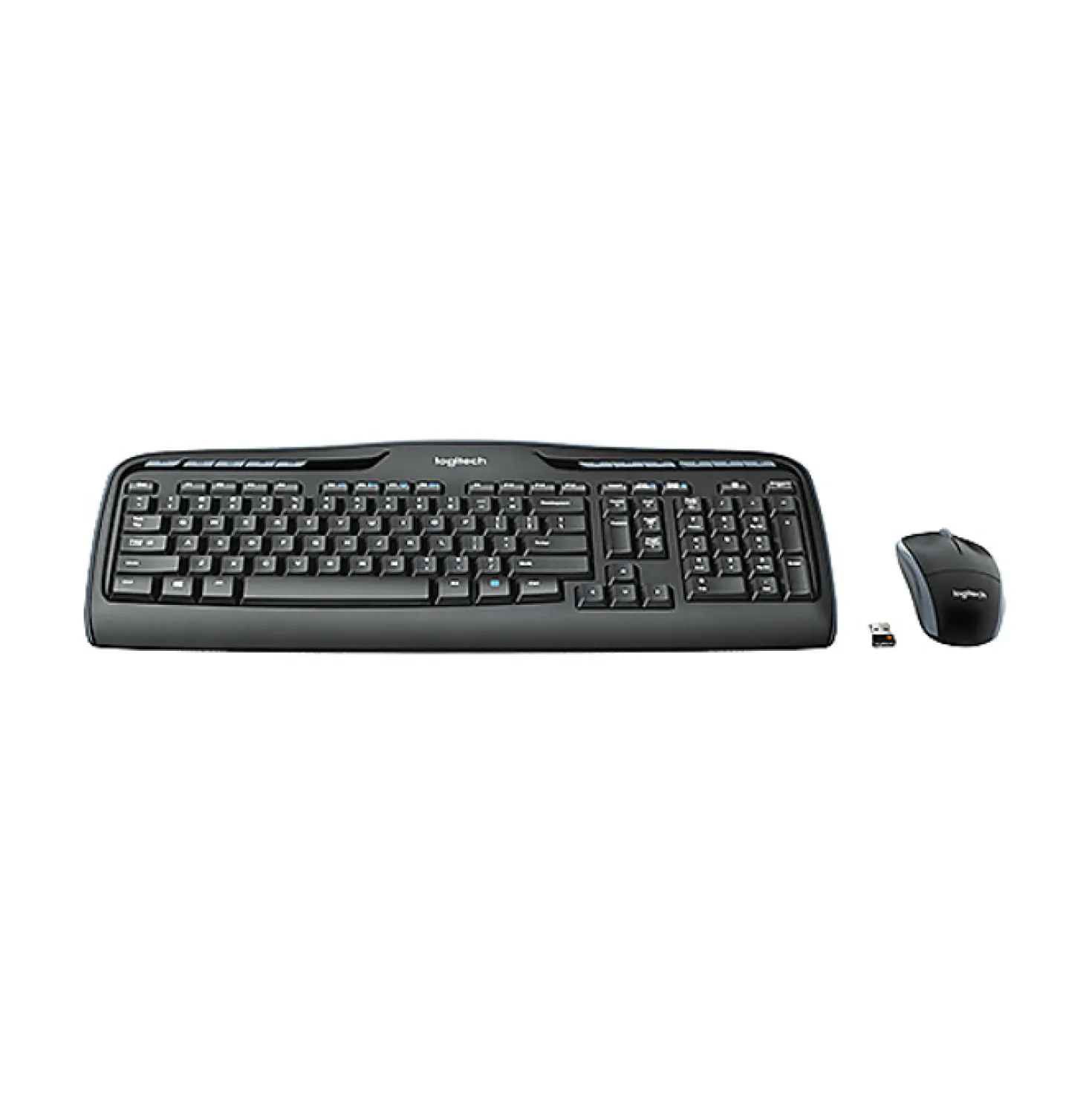 Tangentbord och mus Logitech MK330 trådlös, nordisk, svart