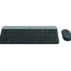 Tangentbord och mus Logitech MK470 Slim Wireless Combo, trådlös, svart