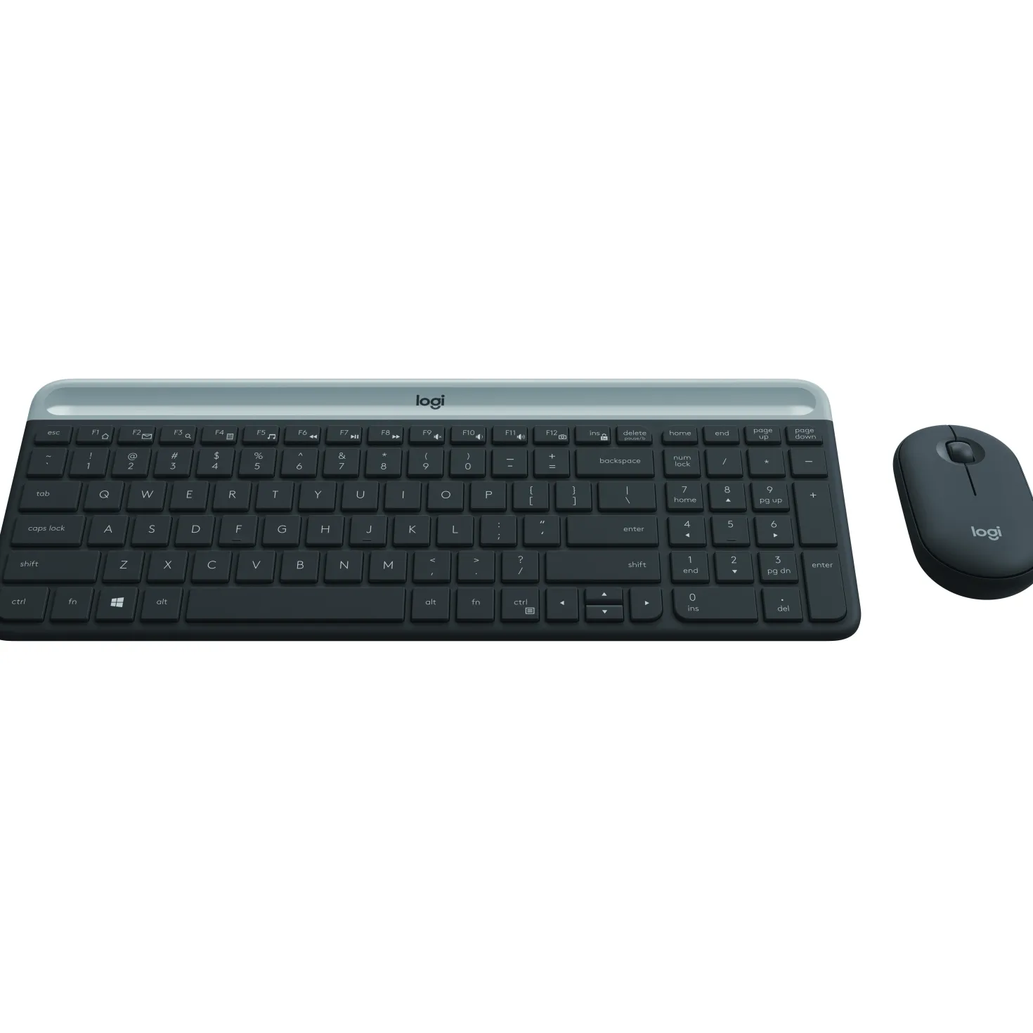 Tangentbord och mus Logitech MK470 Slim Wireless Combo, trådlös, svart